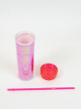 Vaso Con Tapa + Sorbito Gaiman Rosa