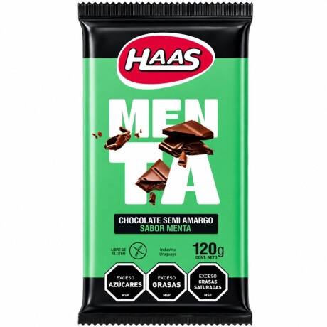 TABLETA CHOCOLATE HAAS 120G MENTA TABLETA CHOCOLATE HAAS 120G MENTA