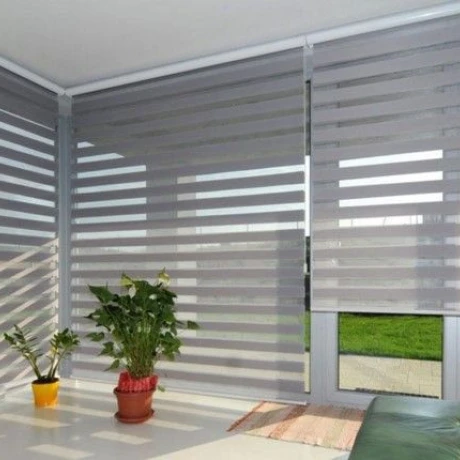 Cortina Roller Zebra Gris Ancho 1.8M x Alto 2M Cortina Roller Zebra Gris Ancho 1.8M x Alto 2M