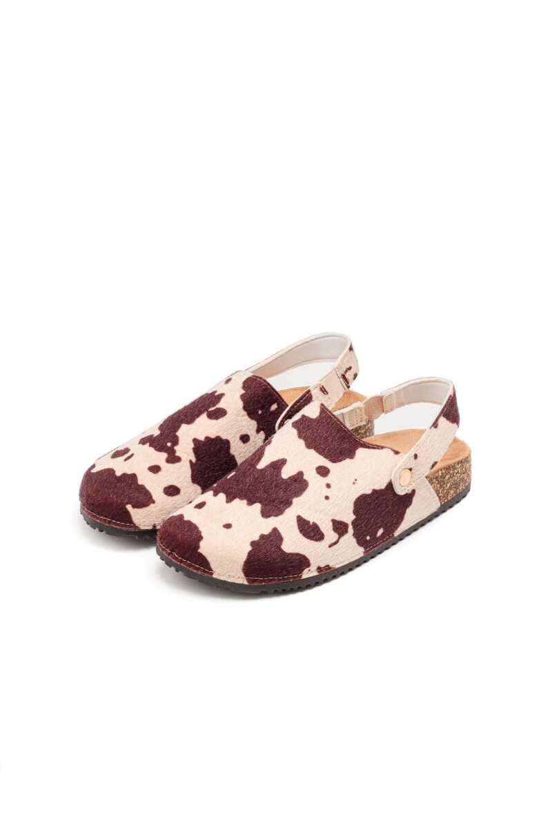 Zueco Jun - Cow Print 
