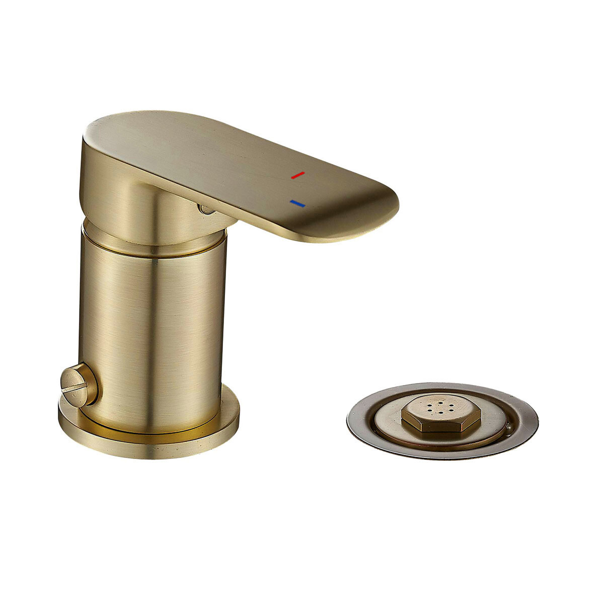 Griferia Para Bidet Monocomando 35Mm Oro Semi Mate Alassio 