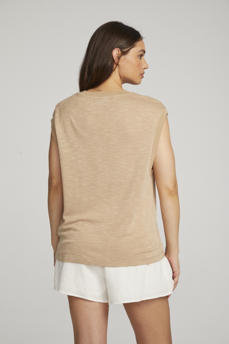REMERA SOFT GAUGE Beige