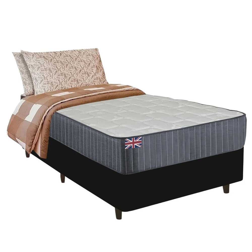 SOMMIER UNA PLAZA 78CM BASE CAMA COLCHÓN REVERSIBLE ANTIÁCAROS SOMMIER UNA PLAZA 78CM BASE CAMA COLCHÓN REVERSIBLE ANTIÁCAROS