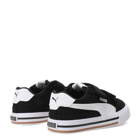Championes de Niños Puma Court Classic Vulc FS Negro - Blanco