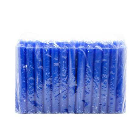 Vela chica N°4 x50u Varios Colores Azul