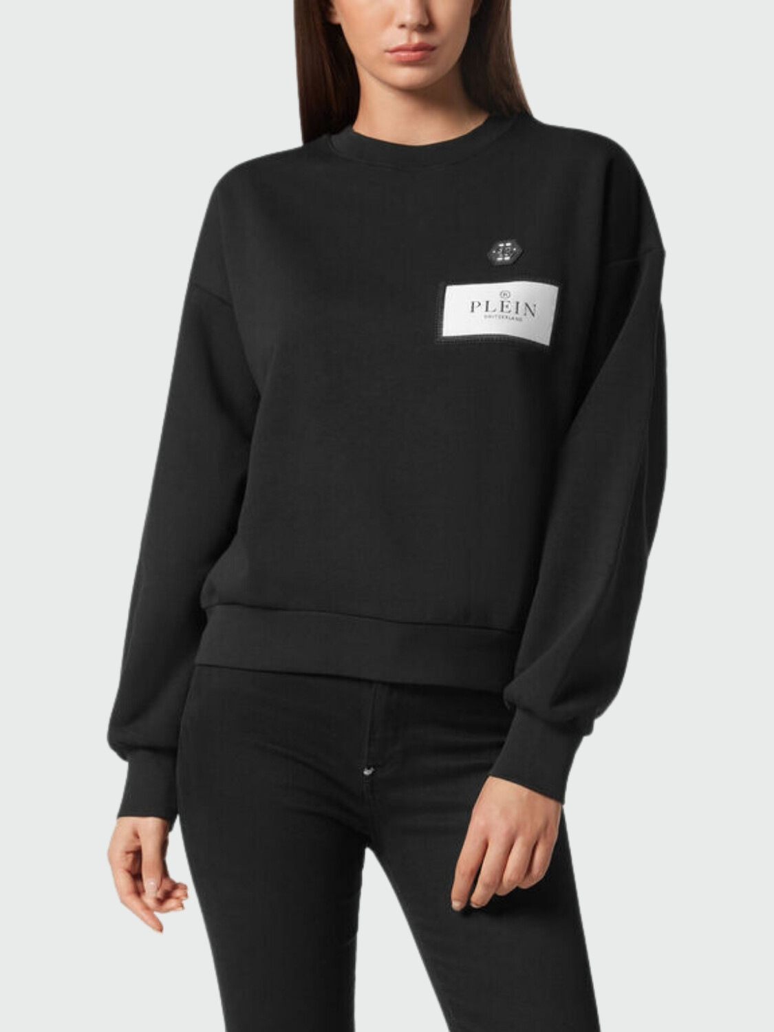 PHILIPP PLEIN - Sudadera cuello redondo ML Negro