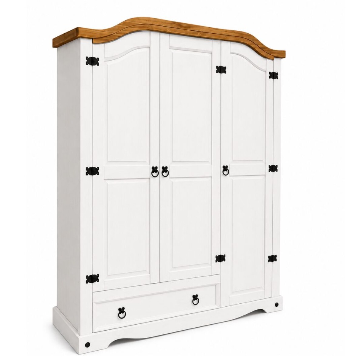 Ropero Línea Mexicana 3 Puertas 1 Cajón Blanco 