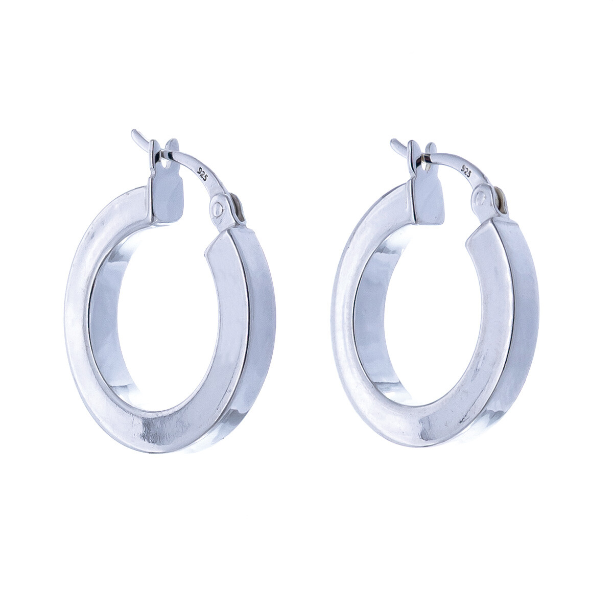 Par de aros de plata 925. 