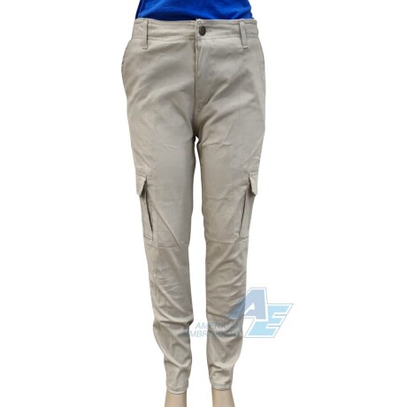 Pantalón Cargo Dama Beige