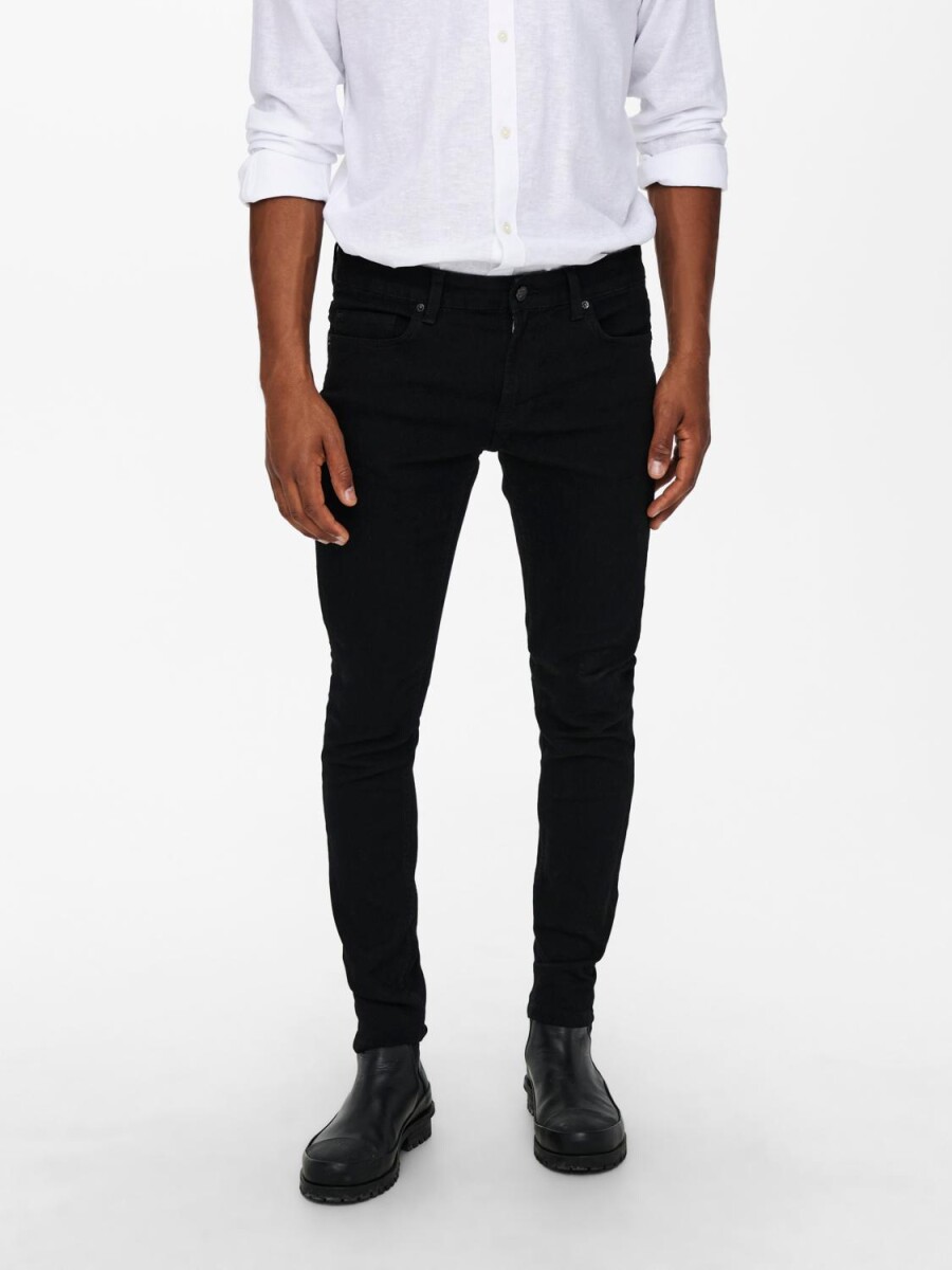 Jeans Warp Skinny Fit - Black Denim 