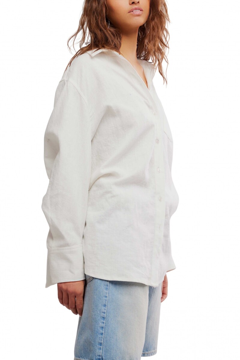 SABINE TAILORED SHIRT Marfil