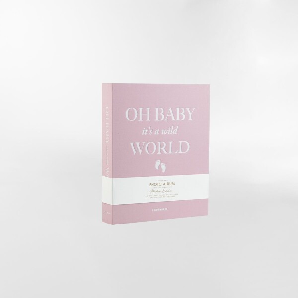ALBUM DE FOTOS BABY ITS A WILD WORLD ROSA - UNICO