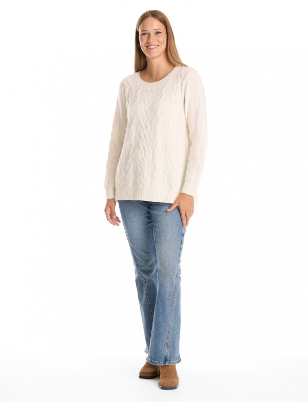 Buzo Soft Trenzas CRUDO