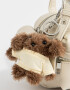 Bandoleras Cartera Bowling Suede Crudo - Blanco Crudo