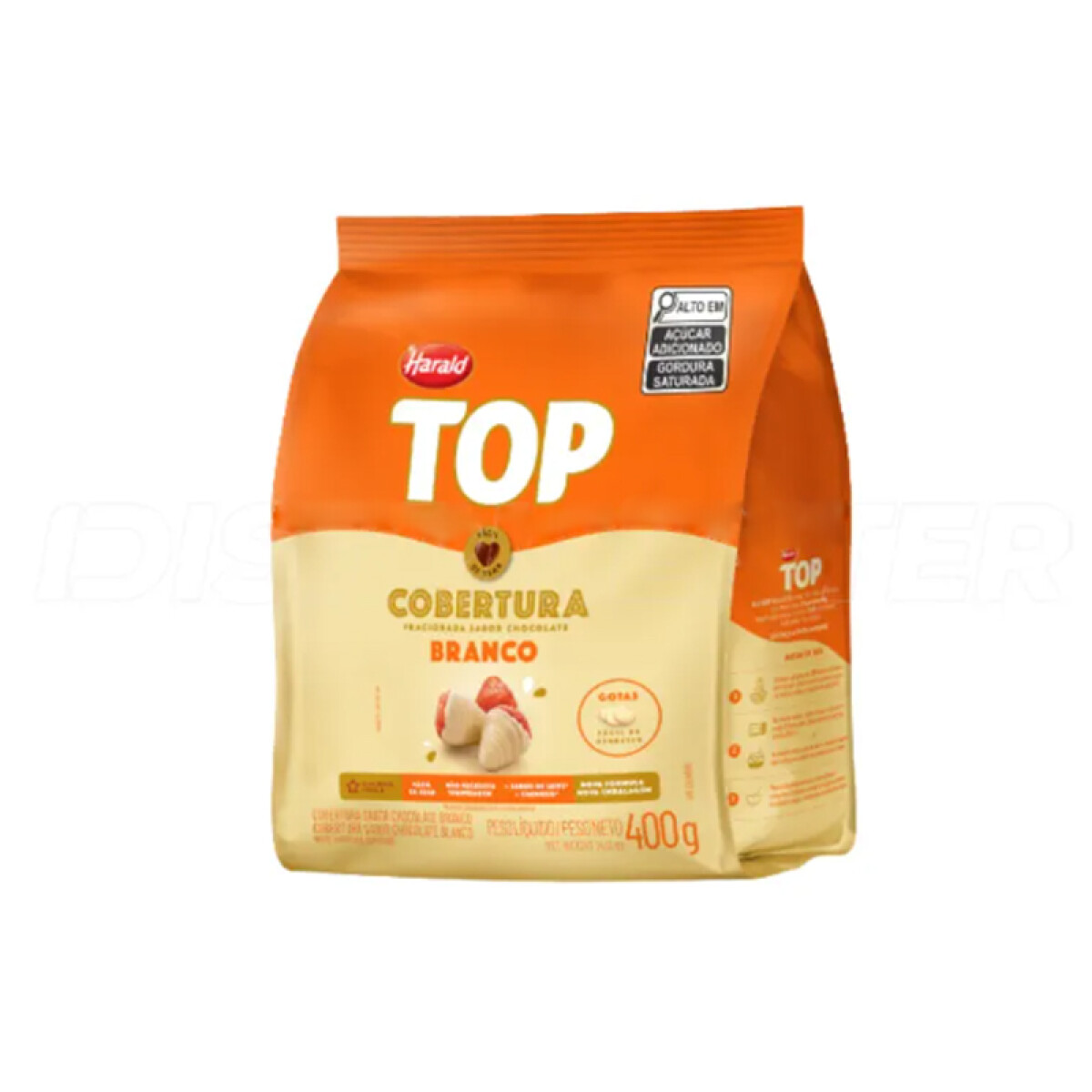 Cobertura TOP gotas 400 g - Blanco 