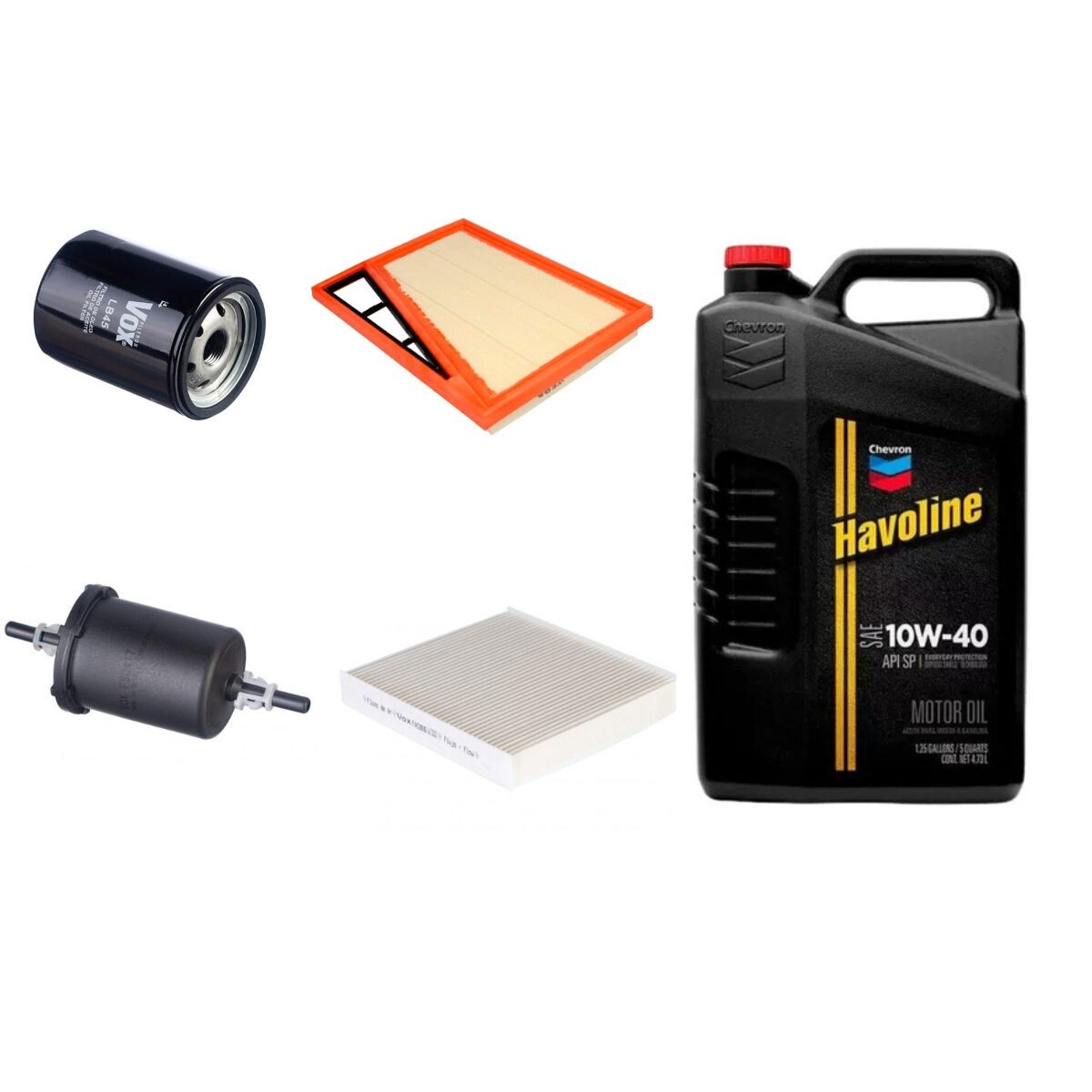 KIT DE FILTROS Y ACEITE 5W40 TEXACO 