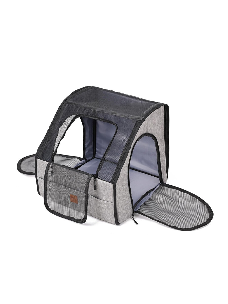 TRANSPORTADOR MASCOTAS CHARLY - GRIS 