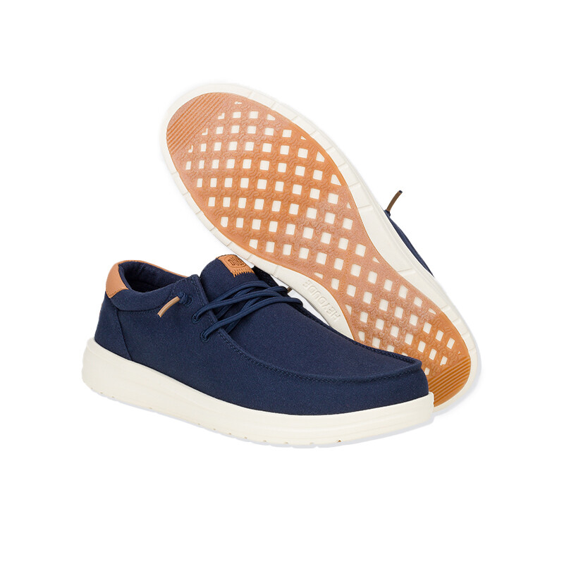 Zapatos Hey Dude Paul Canvas Azul