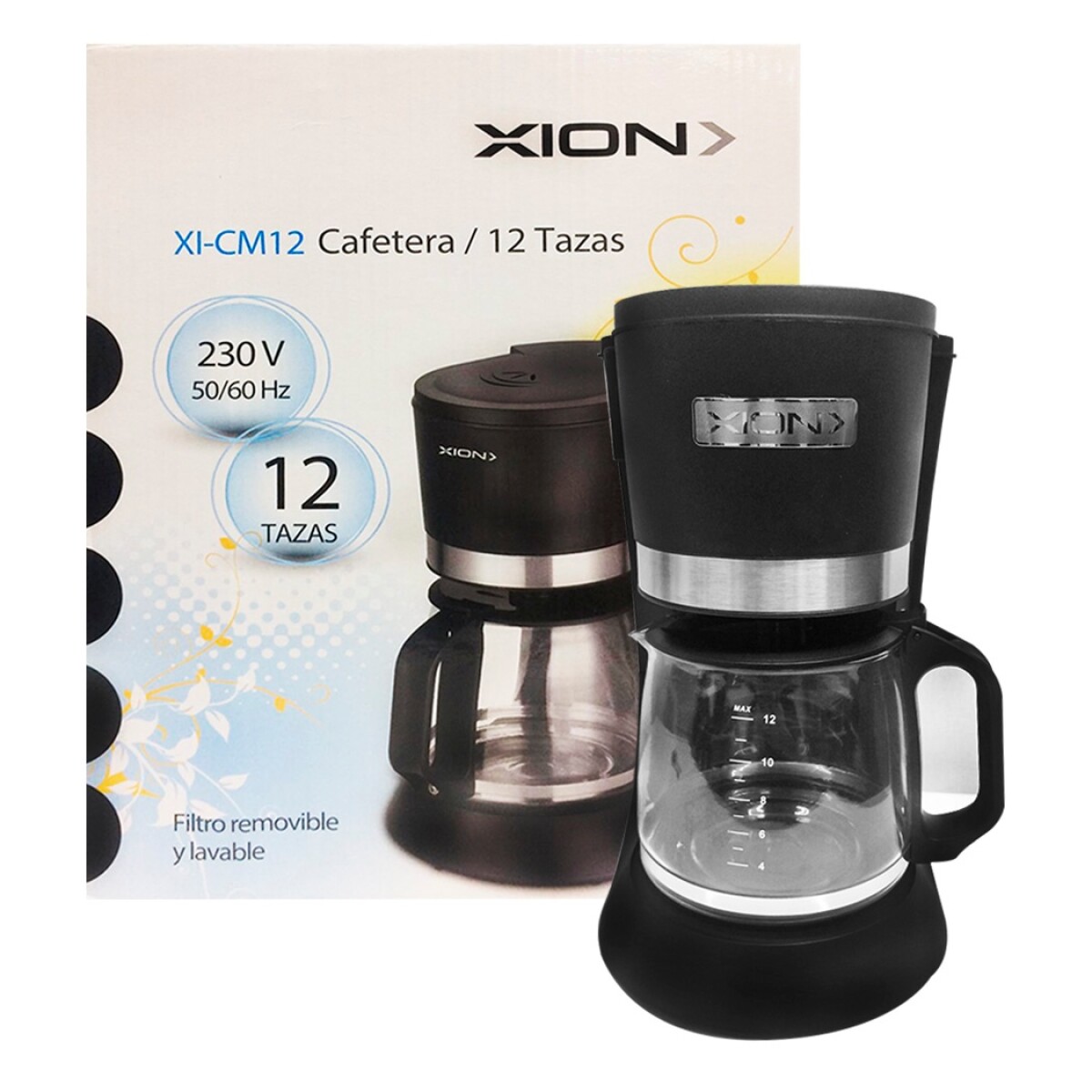 Cafetera Xion XI-CM12 12 Tazas 800W 