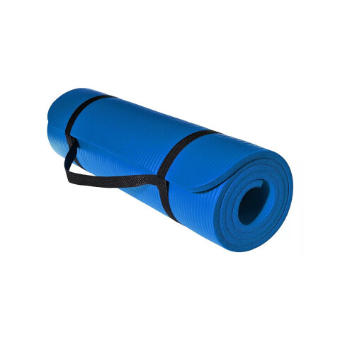 Colchoneta Yoga Pilates Gimnasia Cinta Transportadora 10mm Color Variante Azul