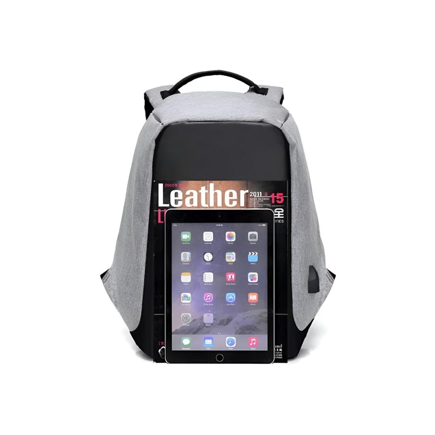 Mochila Anti Robo Impermeable Puerto Usb Para Celular - Variante Color ...