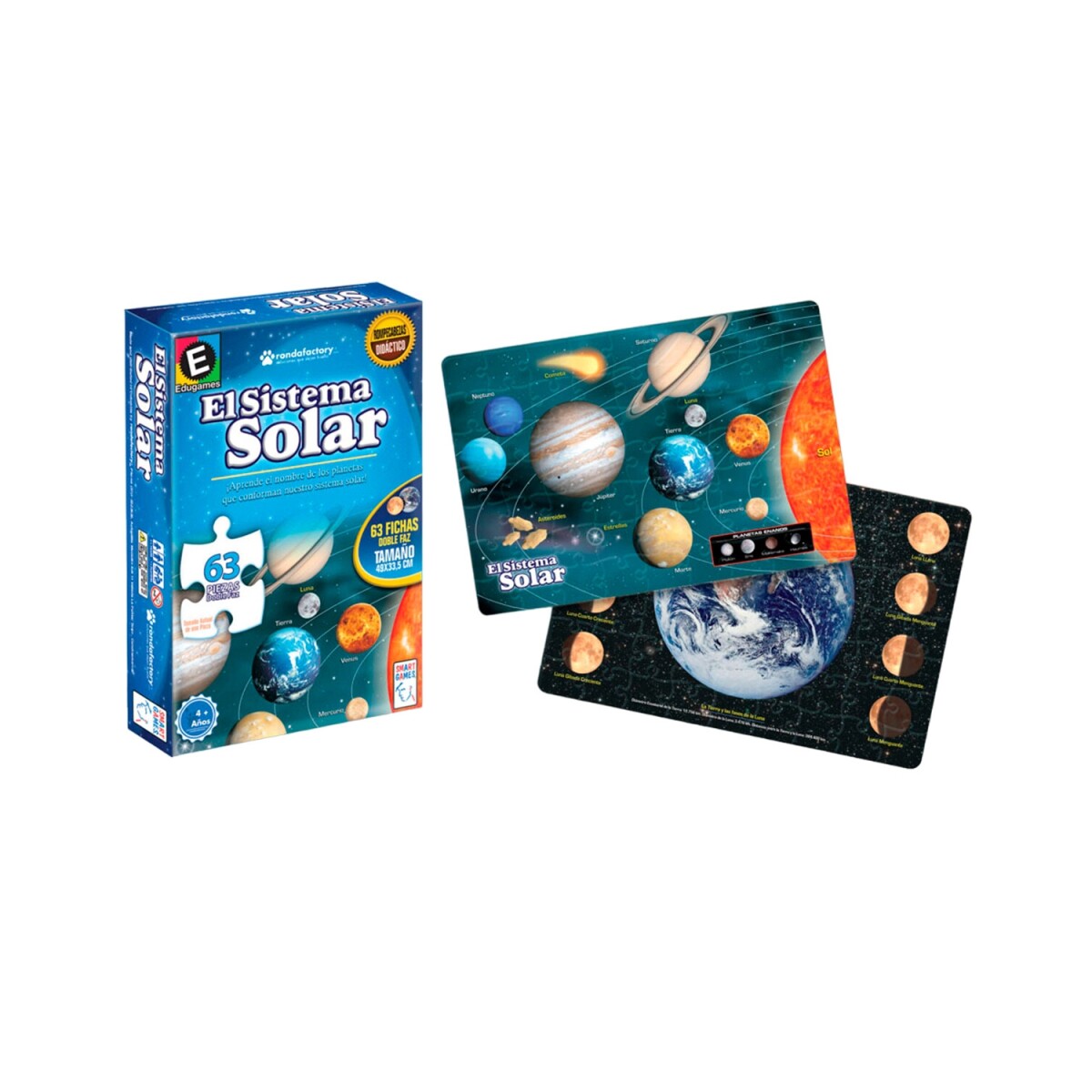 Puzzle Ronda sistema solar educativo con 63 piezas 