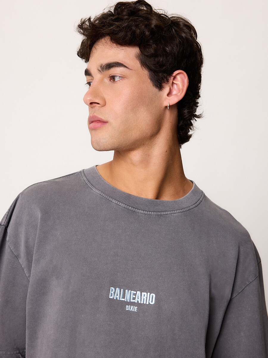 T-SHIRT M/C VITAK DIXIE Gris Piedra