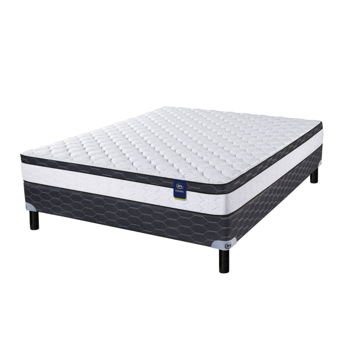 Conjunto Nixa - Sommier Market 2 plazas - 1.40 x 1.90 