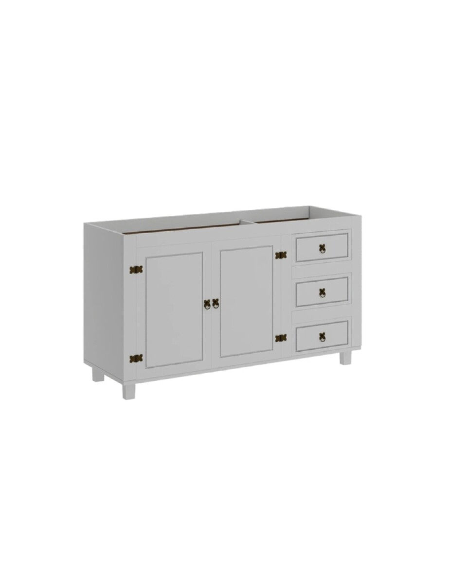 Bajo Mesada 2 Puertas 3 Cajones Blanco Línea Mexicana 2004 