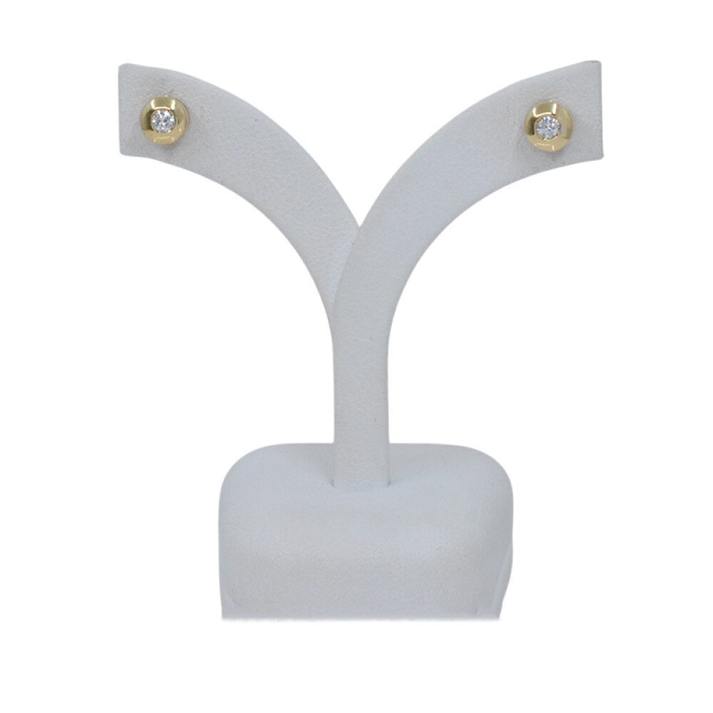 Caravanas en oro 18k y brillantes Caravanas en oro 18k y brillantes