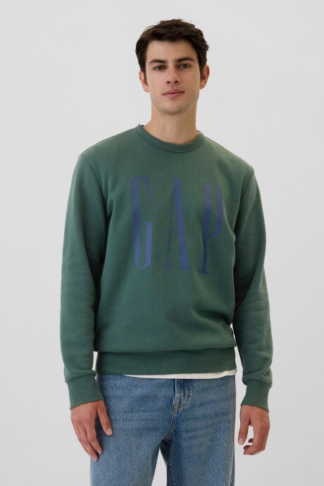 Buzo Deportivo Logo Gap Hombre Moores Green