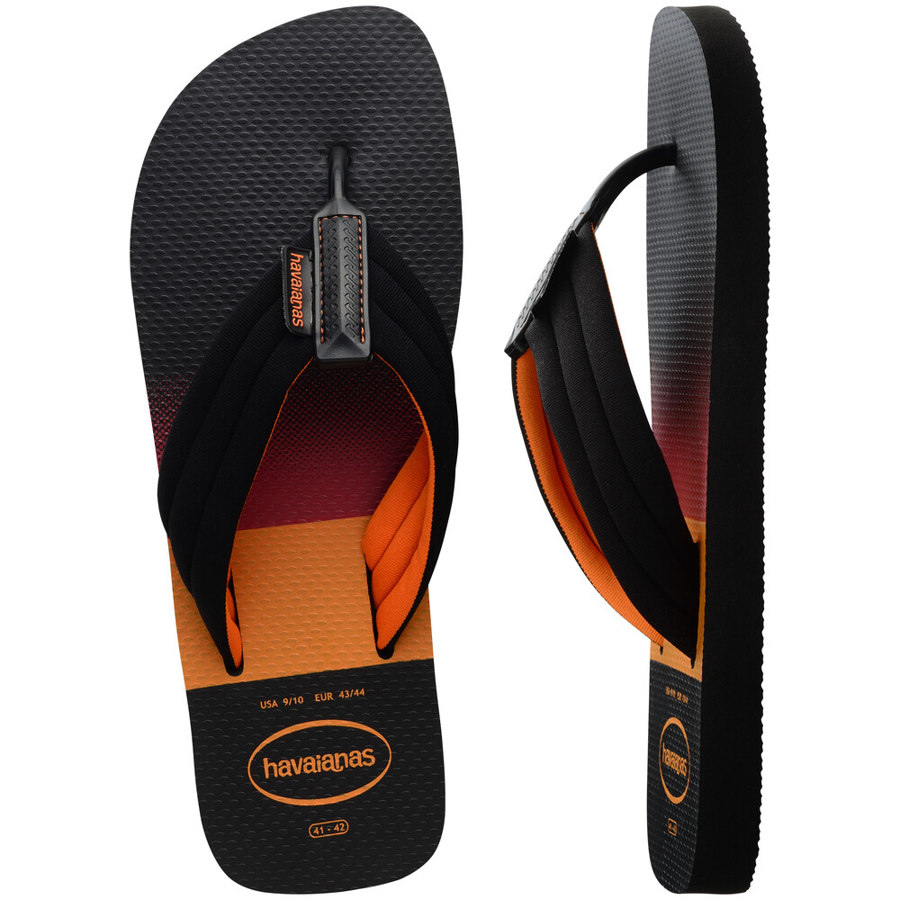 Sandalias Havaianas Urban Print Hombre Negro