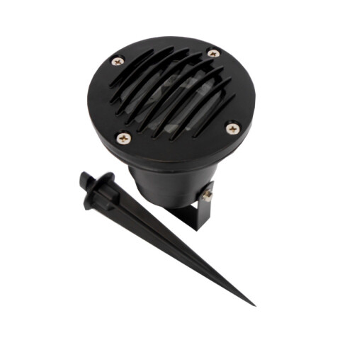 Pincho jardín negro reja dicroica GU5.3 50W IP44 AI0481