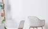 Silla Sydney - Patas de Metal/Madera Blanco