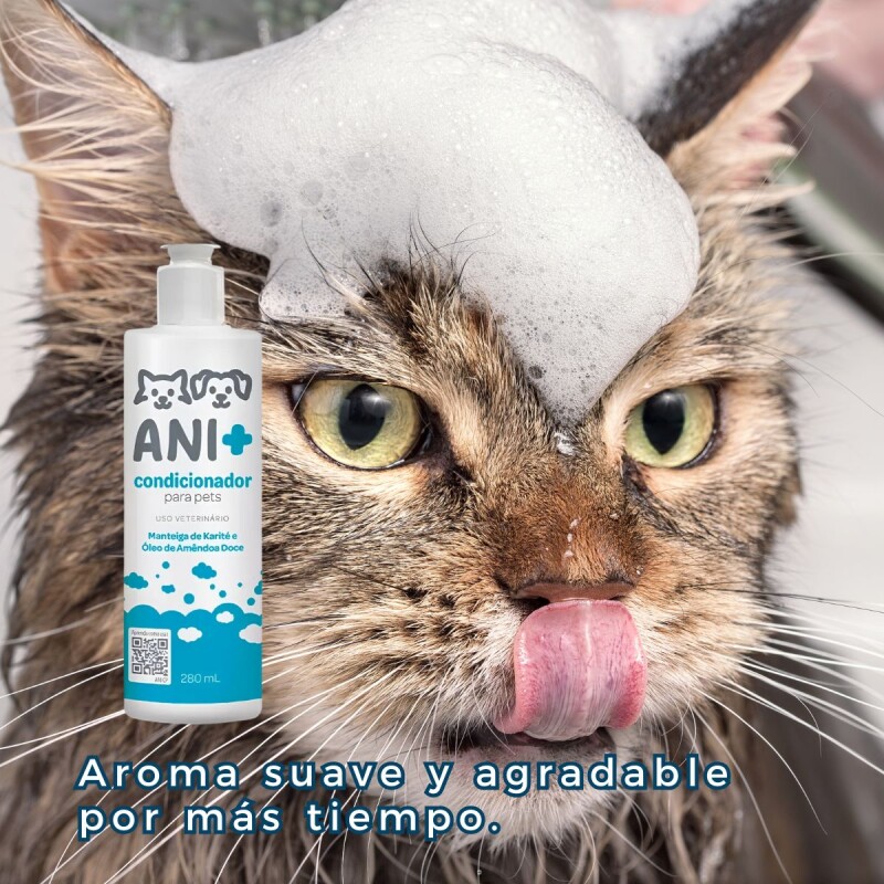 ACONDICIONADOR ANI+ CON MANTECA DE KARITÉ Y ACEITE DE ALMENDRA DULCE PARA PERROS Y GATOS 280 ML ACONDICIONADOR ANI+ CON MANTECA DE KARITÉ Y ACEITE DE ALMENDRA DULCE PARA PERROS Y GATOS 280 ML