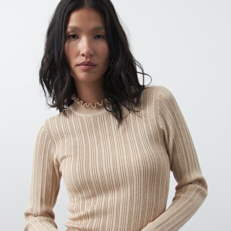 POLERA BETANIA Beige Melange