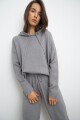 Jogger tejido gris melange