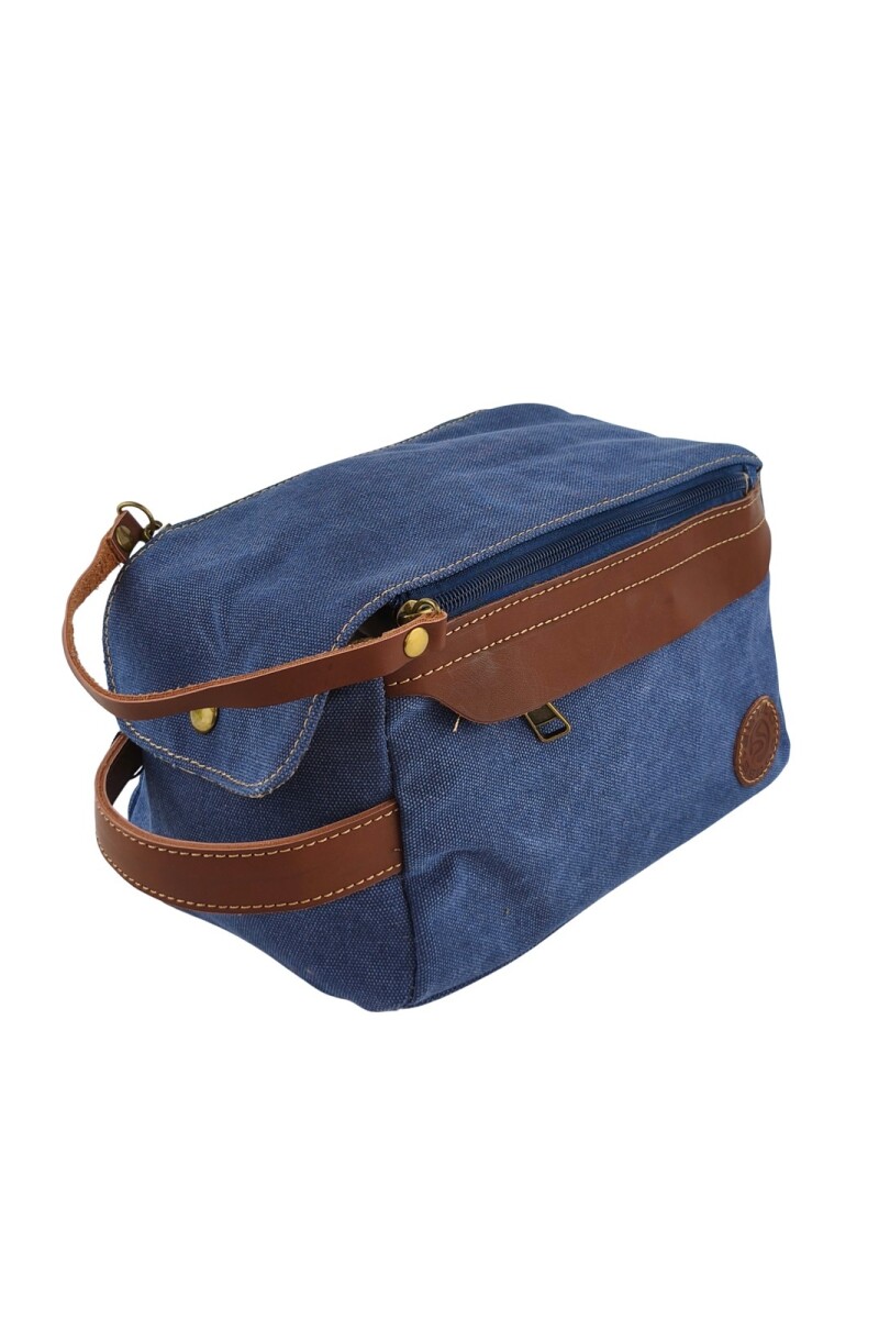 Neceser de Lona Vintage Azul