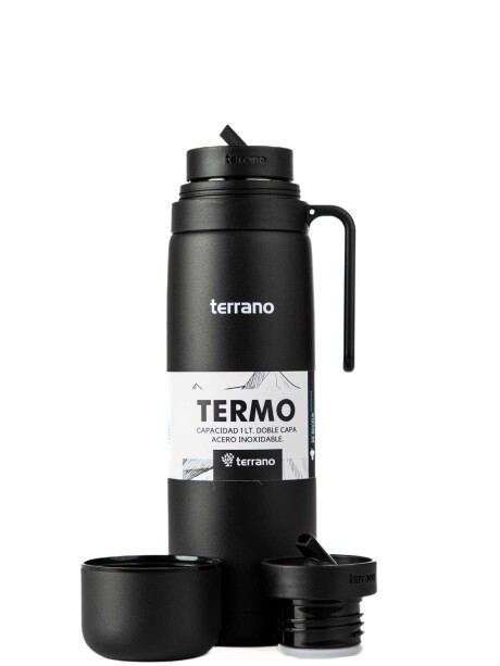 Termo con Manija Rígida Color Negro