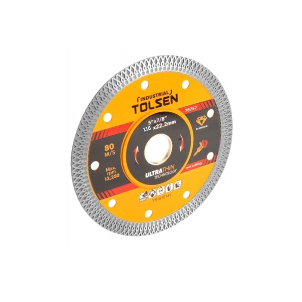 DISCO DIAMANT PORCELANATO 115mm TOLSEN Disco Diamant Porcelanato 115mm Tolsen