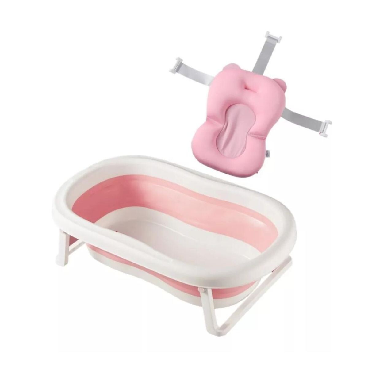 Bañito de Bebé Plegable Bañera Para Bebés con Baby Splash Color Rosa 