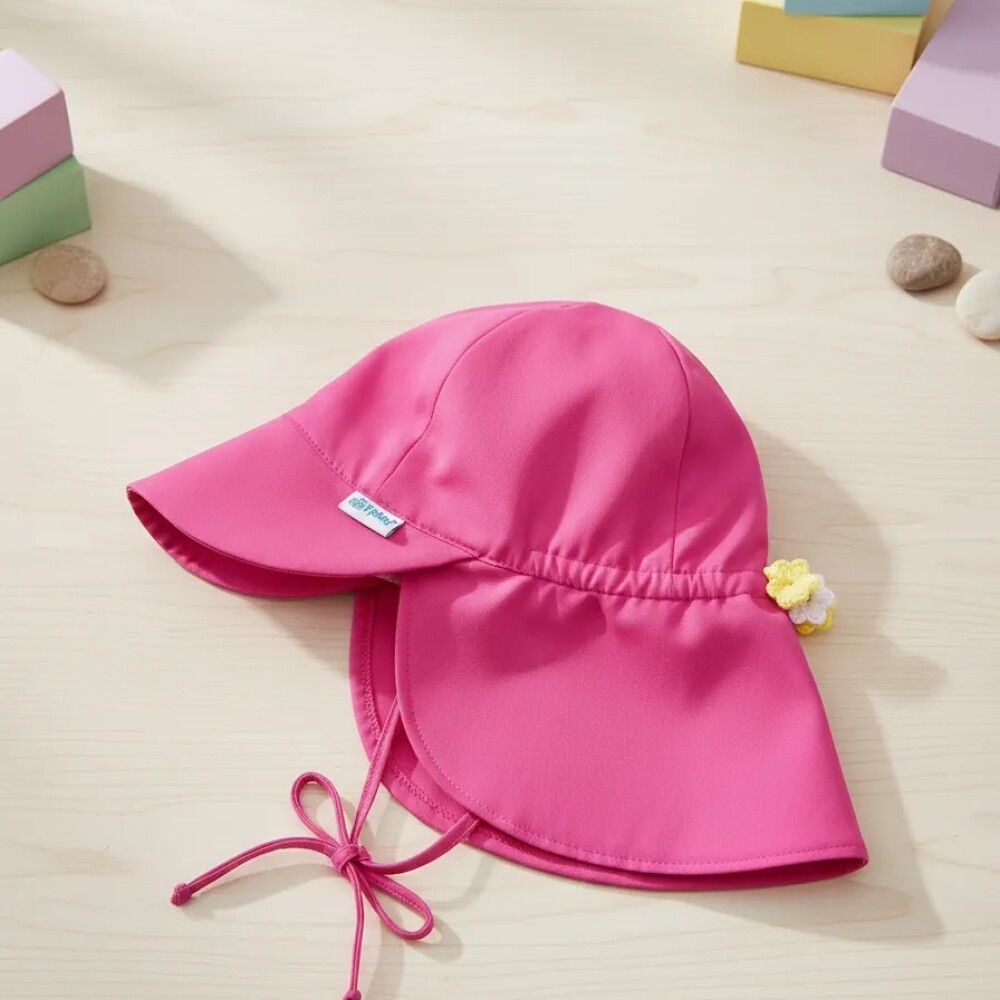 Gorro iplay con filtro solar 0-6 meses fucsia