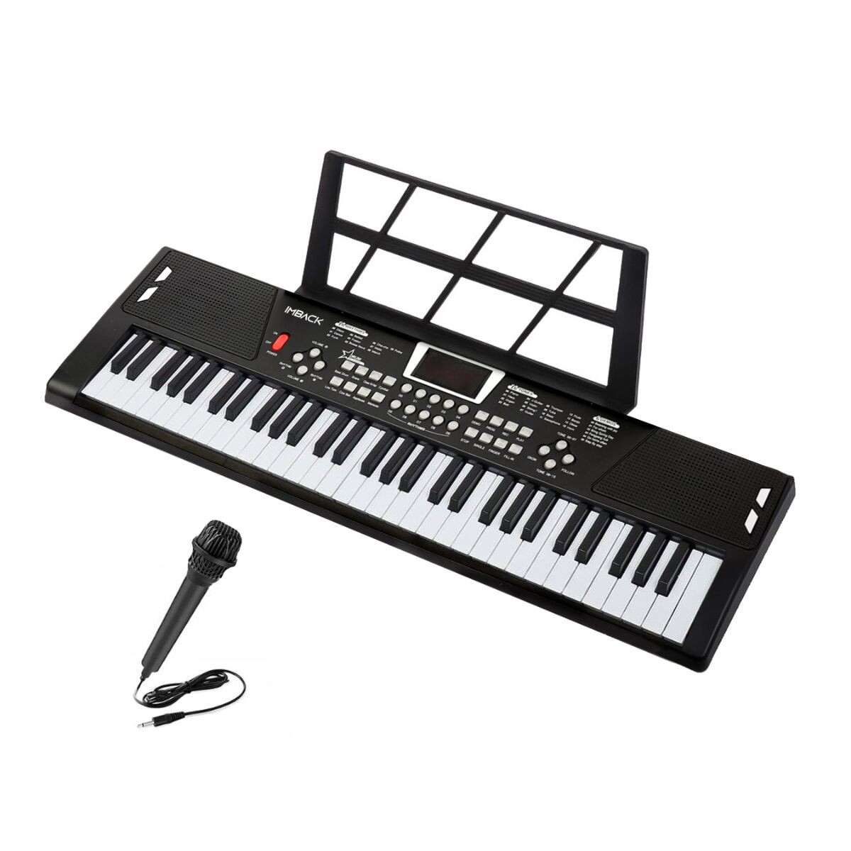 Teclado Instrumento Musical Electrónico Órgano de 61 Teclas 10 Ritmos 16 Tonos + Micrófono ITM007 