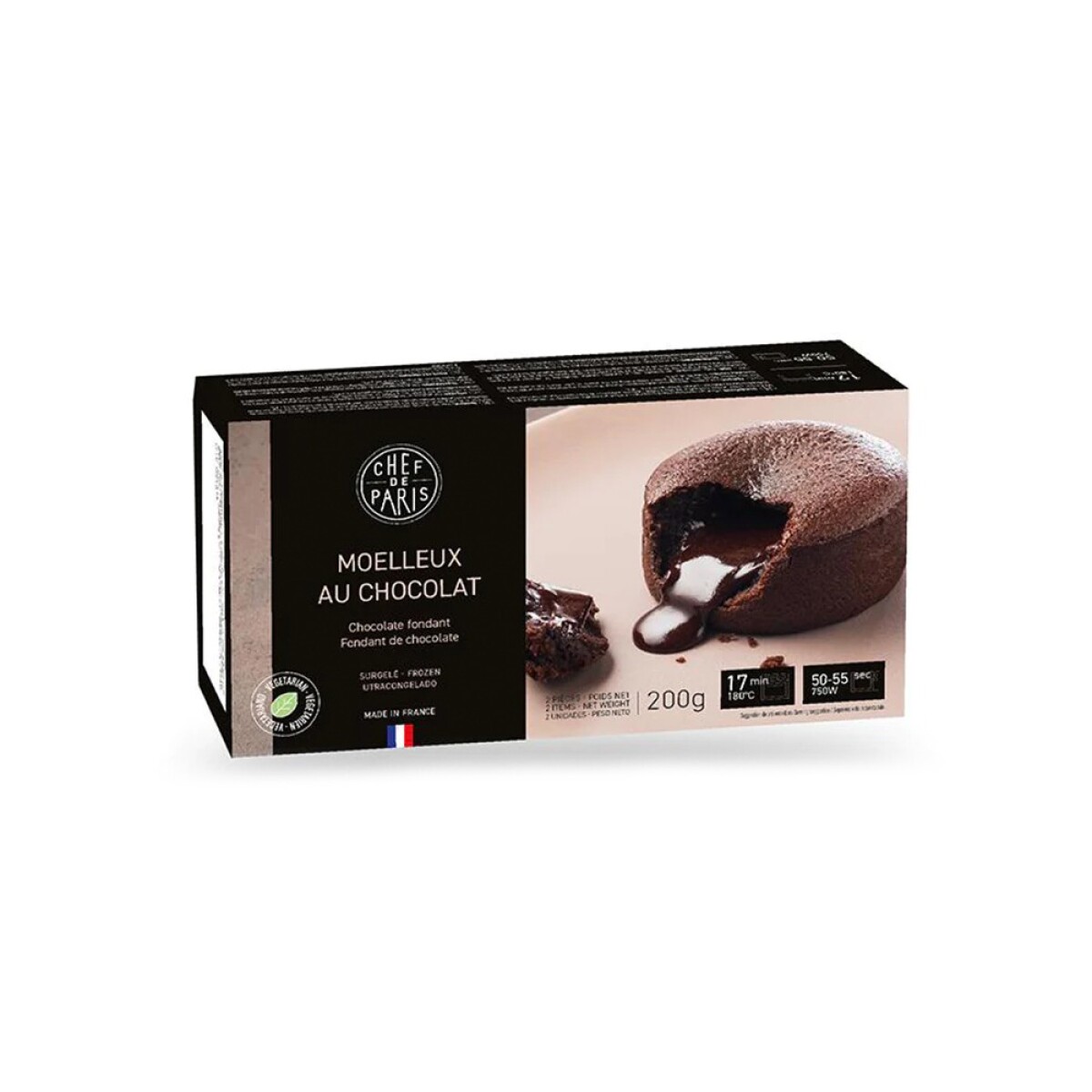 Volcan Choco Chef De Paris 2 Unid. 200 Grs 