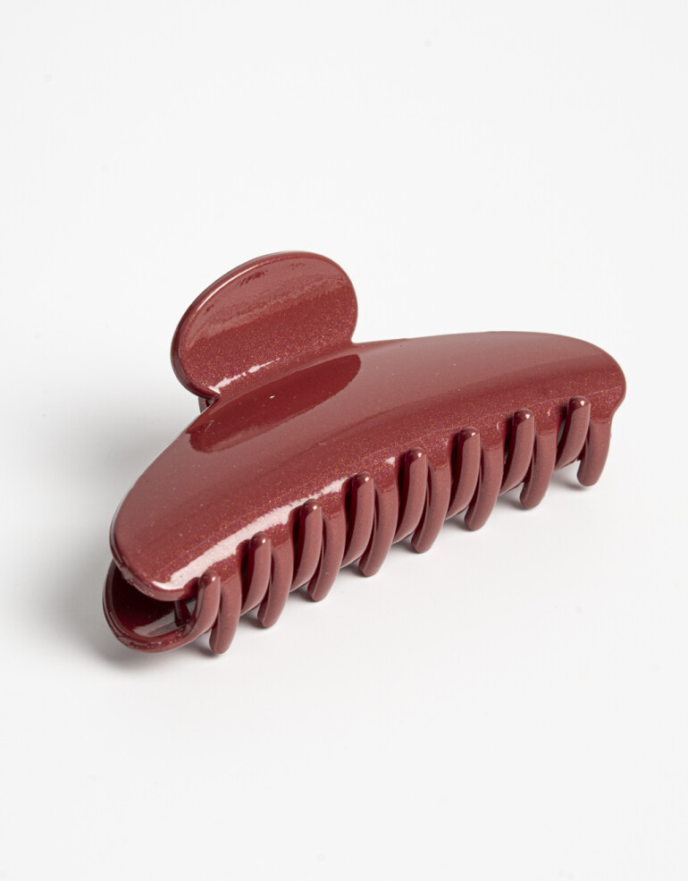 Broche Acrilico Maxi Broche Acrílico Burgundy - Rojo Burdeaux