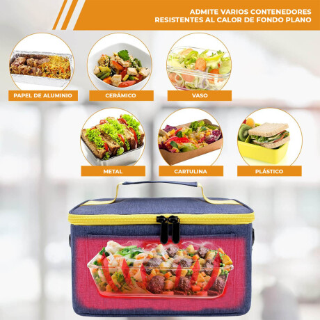 Set De Lunchera Vianda 2Pisos Tupper+ Botella 600ml Rosa