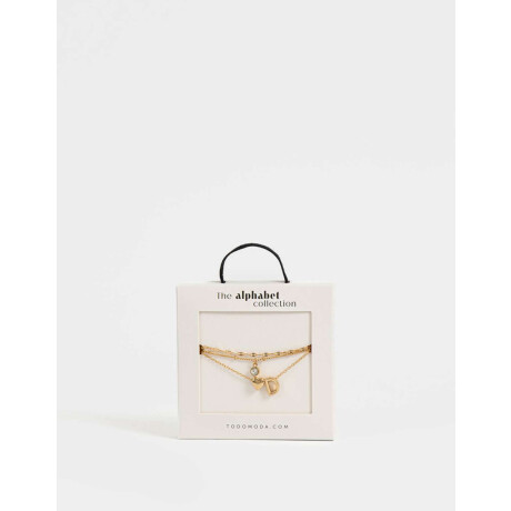 Collar Corto De Inicial ''e'' Dorado