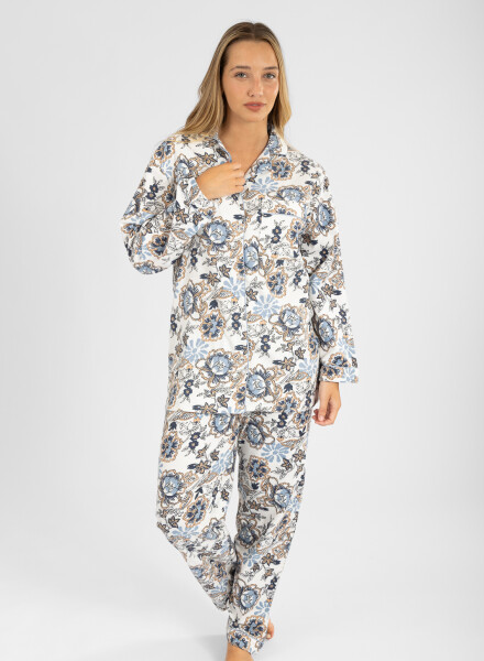 Pijama franela Flores