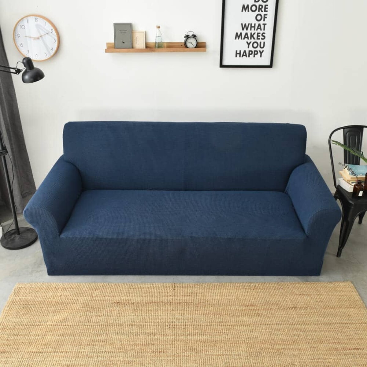Funda sillón 4 cuerpos lisa - azul 