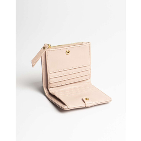 Billetera Efecto Texturada Rosa Piel